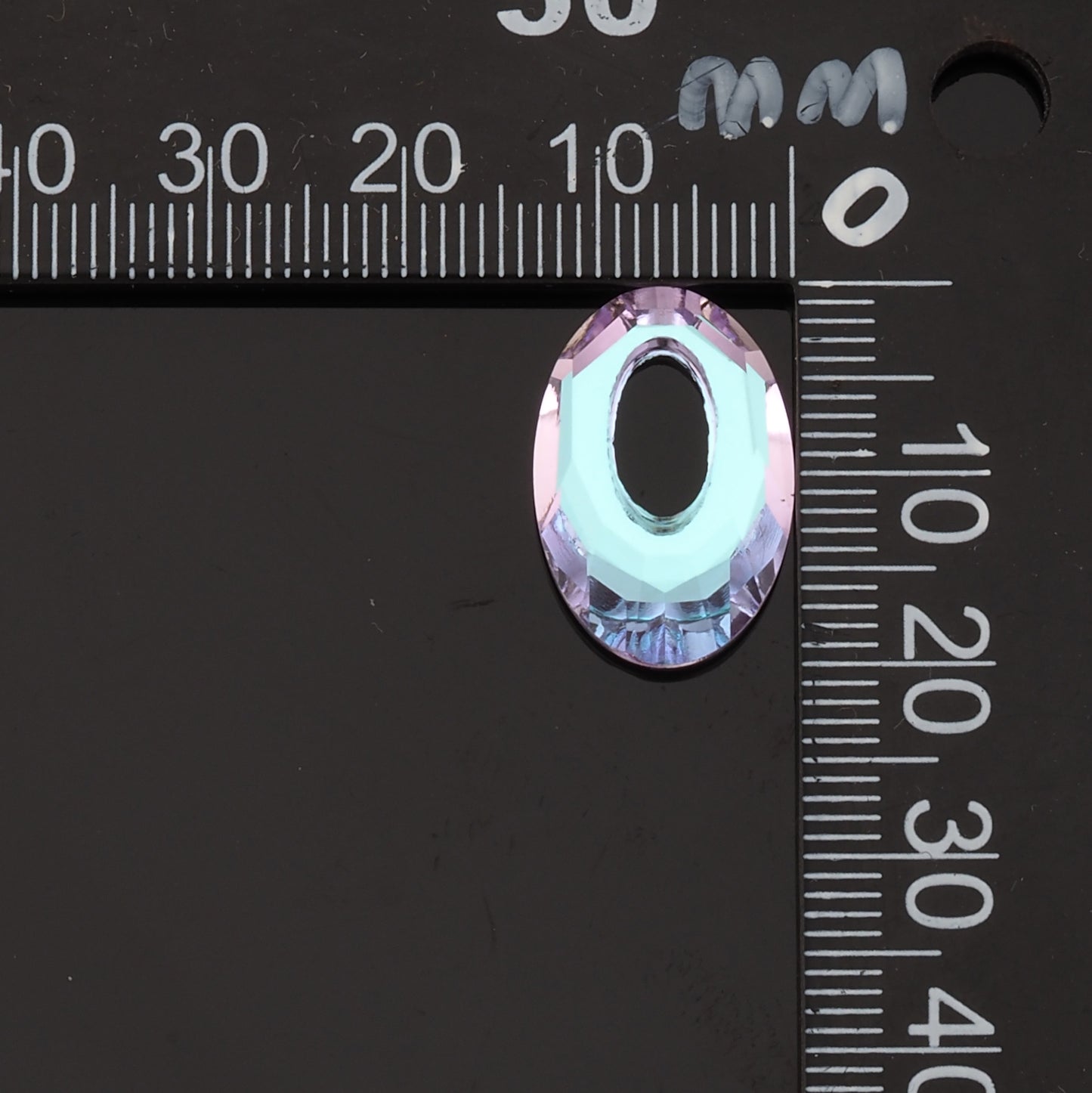 1pcs Oval Crystal Pendant Crystal AB Rhinestones for DIY Craft Jewelry Making Supply