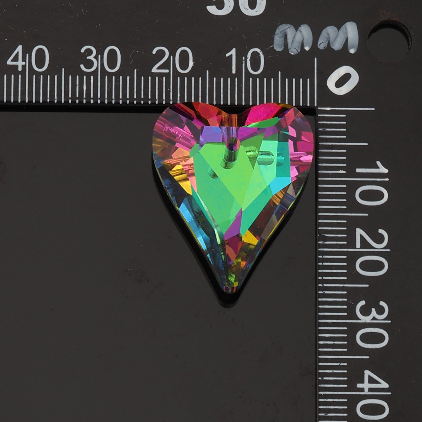 1pcs Heart Crystal Pendant Crystal AB Rhinestones for DIY Craft Jewelry Making Supply