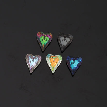 1pcs Heart Crystal Pendant Crystal AB Rhinestones for DIY Craft Jewelry Making Supply