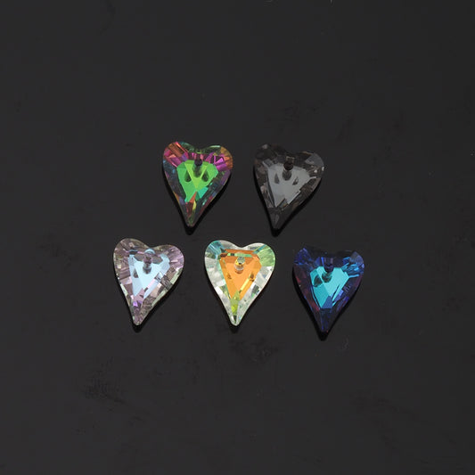 1pcs Heart Crystal Pendant Crystal AB Rhinestones for DIY Craft Jewelry Making Supply