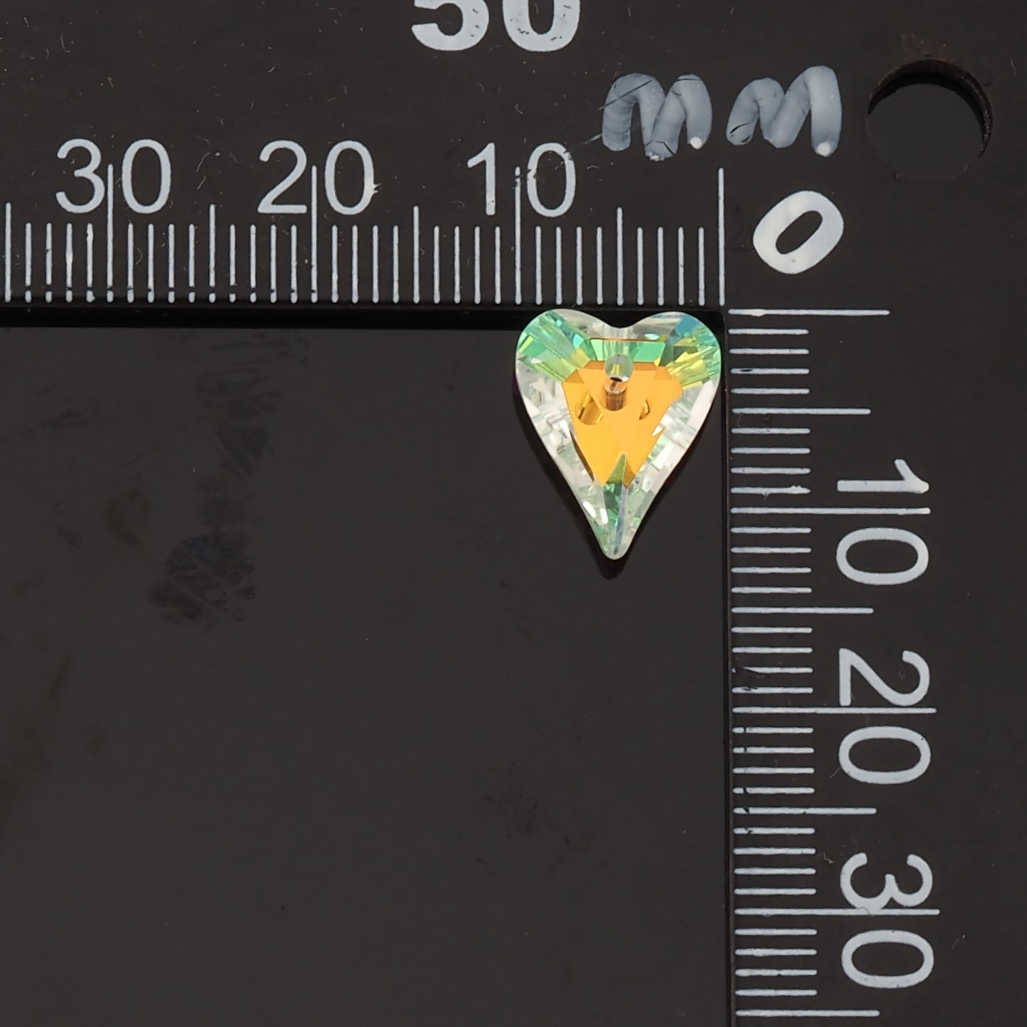 1pcs Heart Crystal Pendant Crystal AB Rhinestones for DIY Craft Jewelry Making Supply