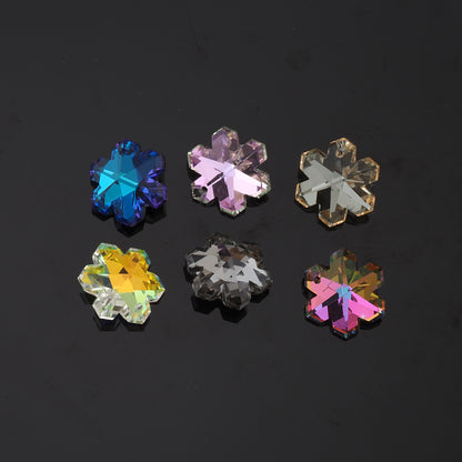 1pcs Snowflake Crystal Pendant Crystal AB Rhinestones for DIY Craft Jewelry Making Supply