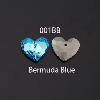 1pcs Heart Crystal Pendant Crystal AB Rhinestones for DIY Craft Jewelry Making Supply