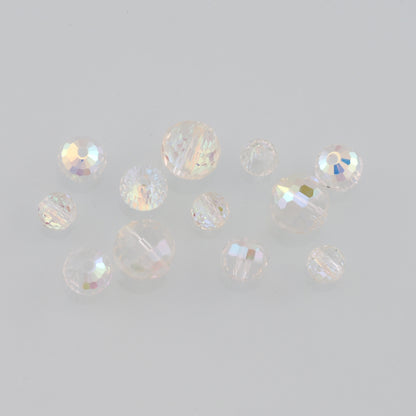 5pcs Ball Crystal Spacer Bead Crystal AB Rhinestones for DIY Craft Jewelry Making Supply