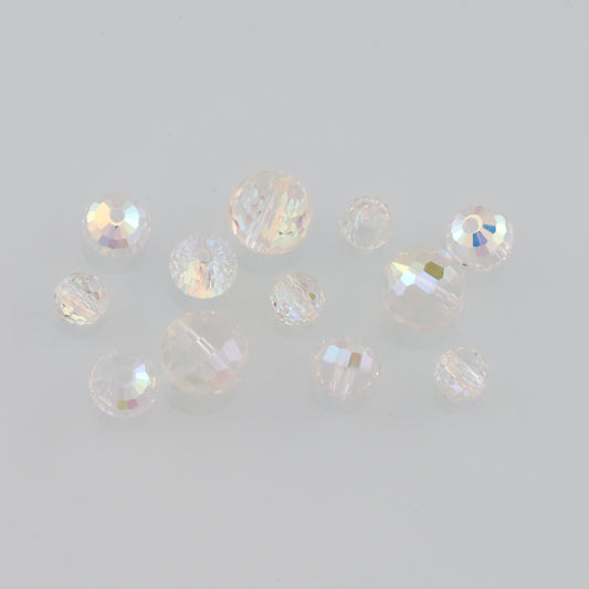 5pcs Ball Crystal Spacer Bead Crystal AB Rhinestones for DIY Craft Jewelry Making Supply