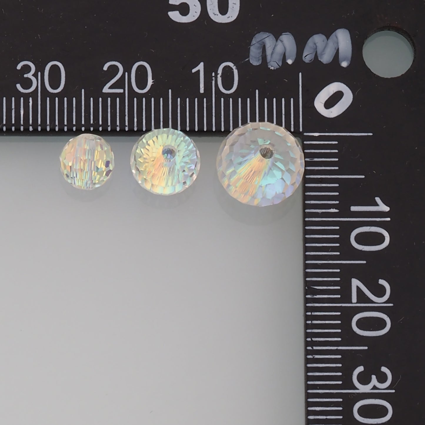5pcs Ball Crystal Spacer Bead Crystal AB Rhinestones for DIY Craft Jewelry Making Supply