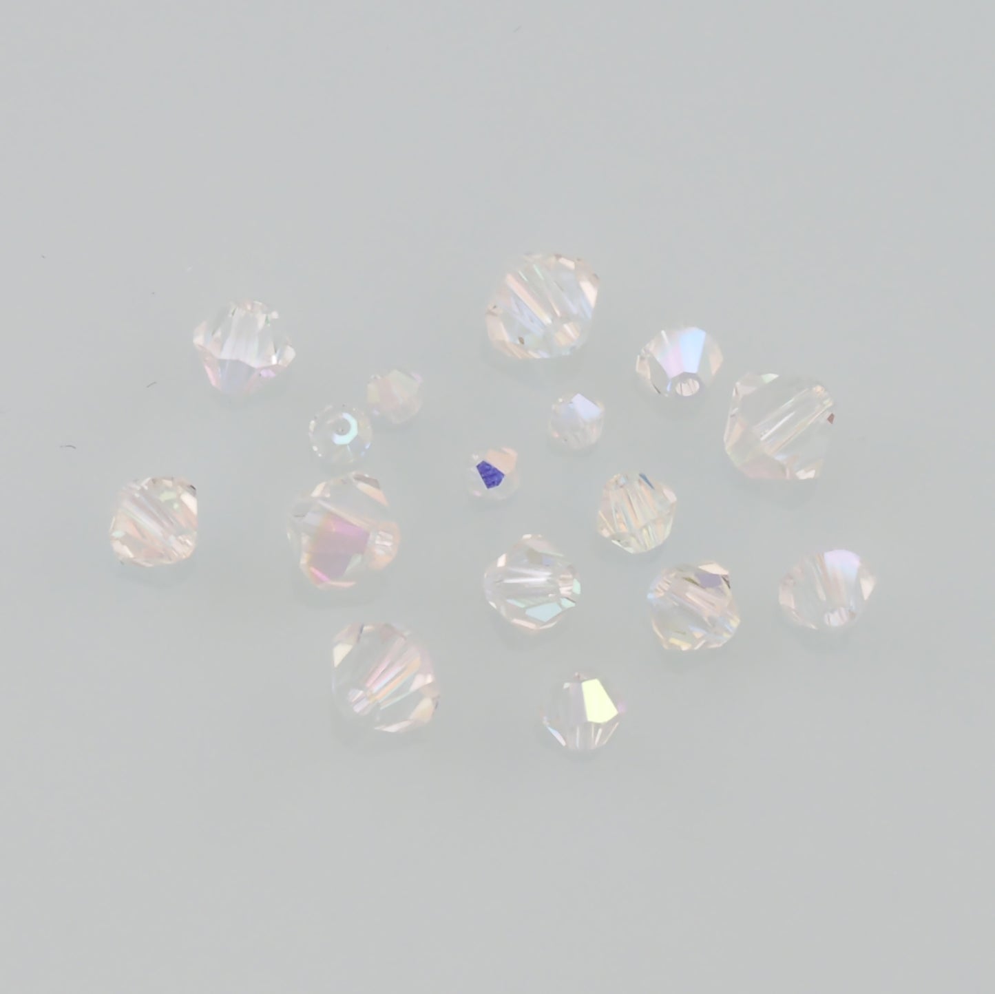 5pcs Sharp Crystal Spacer Bead Crystal AB Rhinestones for DIY Craft Jewelry Making Supply
