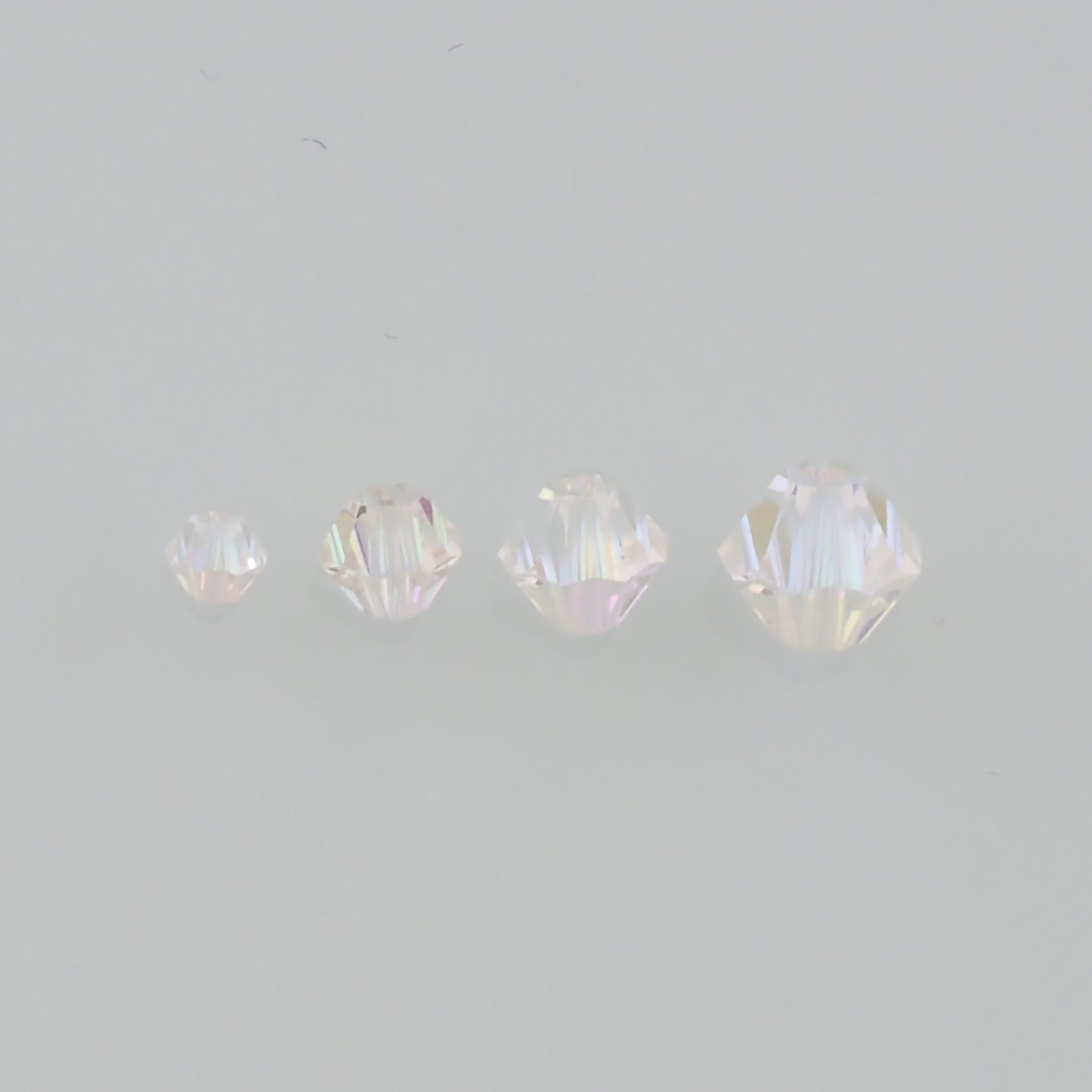 5pcs Sharp Crystal Spacer Bead Crystal AB Rhinestones for DIY Craft Jewelry Making Supply
