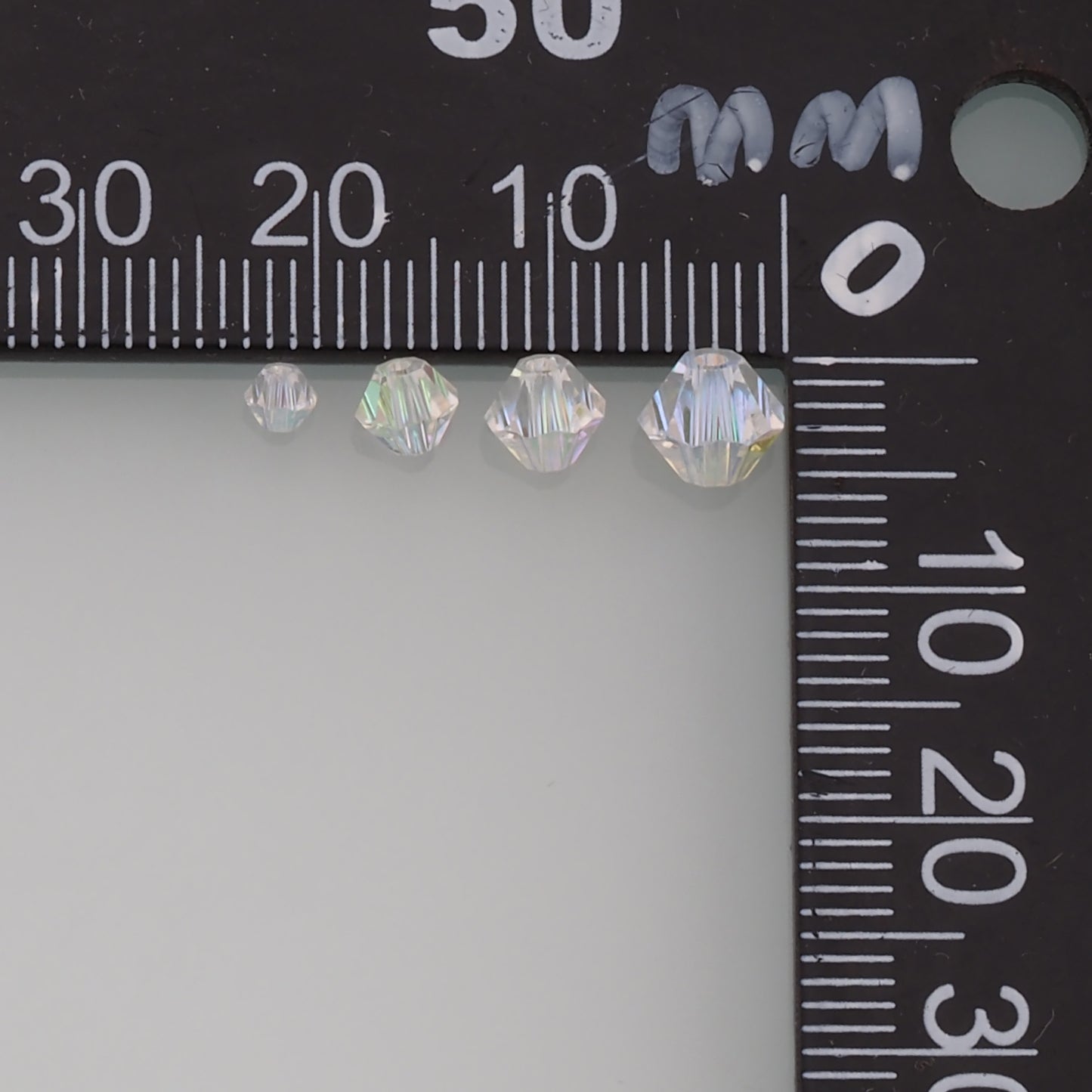 5pcs Sharp Crystal Spacer Bead Crystal AB Rhinestones for DIY Craft Jewelry Making Supply
