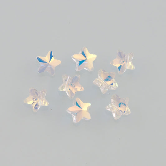 5pcs Star Crystal Spacer Bead Crystal AB Rhinestones for DIY Craft Jewelry Making Supply