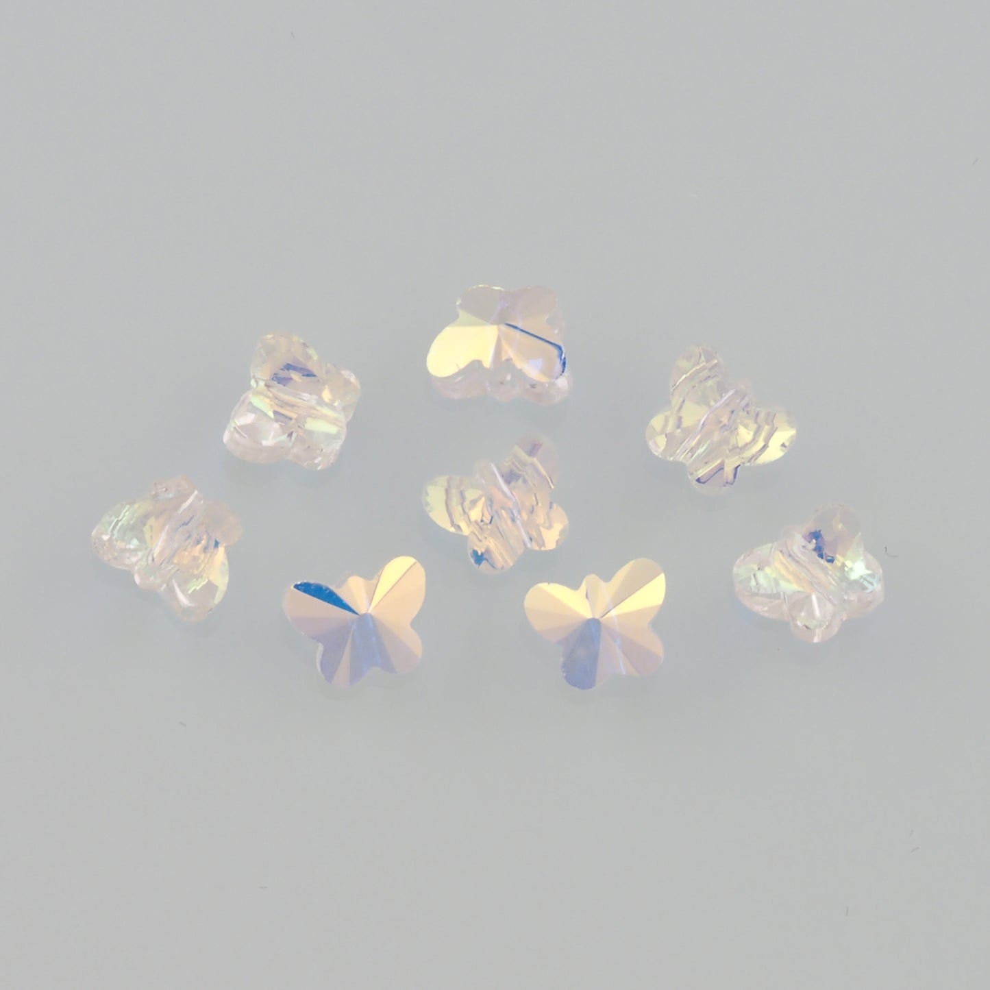5pcs Butterfly Crystal Spacer Bead Crystal AB Rhinestones for DIY Craft Jewelry Making Supply