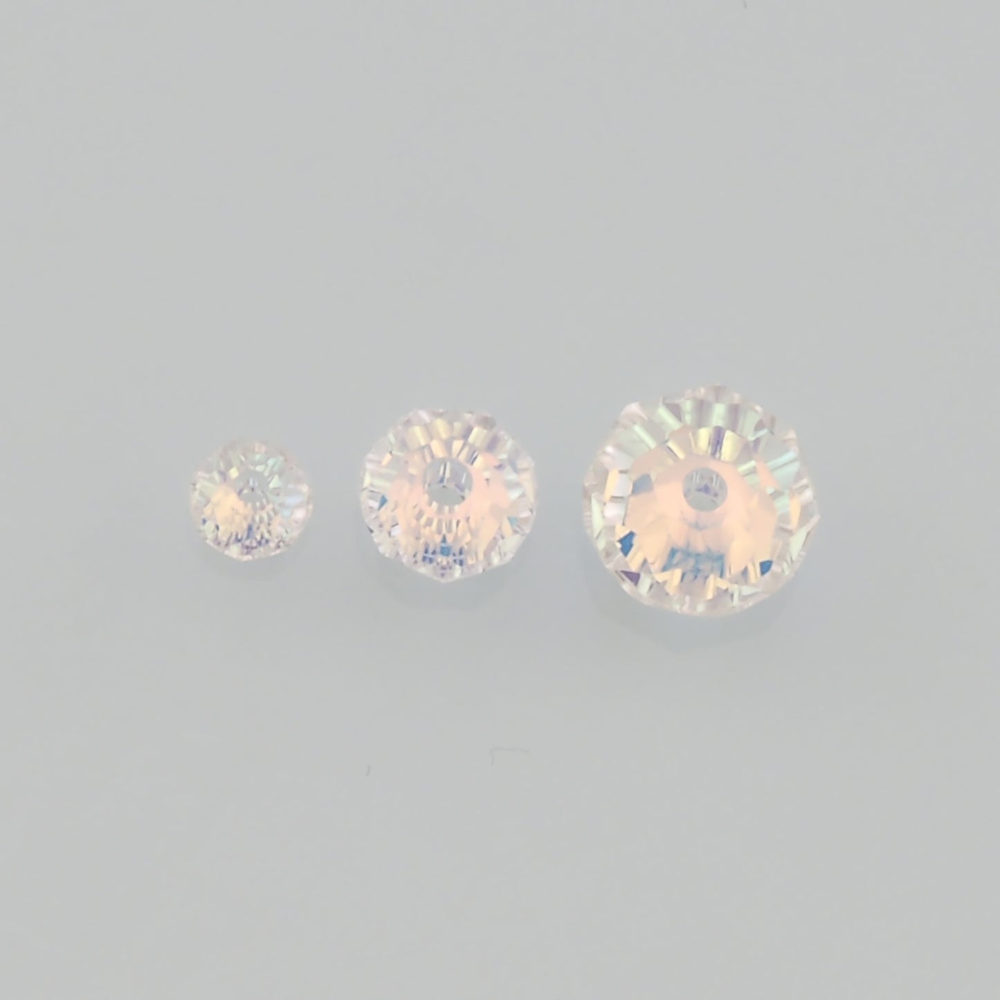 5pcs Abacus Crystal Spacer Bead Crystal AB Rhinestones for DIY Craft Jewelry Making Supply