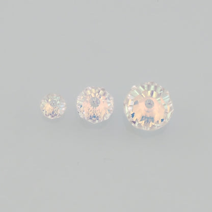 5pcs Abacus Crystal Spacer Bead Crystal AB Rhinestones for DIY Craft Jewelry Making Supply