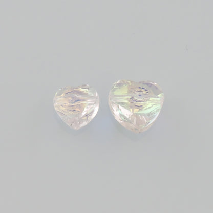5pcs Heart Crystal Spacer Bead Crystal AB Rhinestones for DIY Craft Jewelry Making Supply