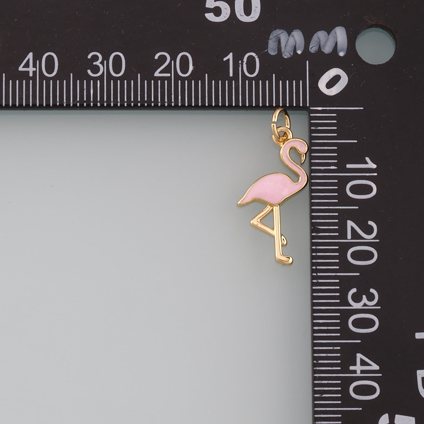 Gold Crane Charms,18K Gold Filled Bird Pendant,Enamel Crane Charm Bracelet Necklace for DIY Jewelry Making Supply