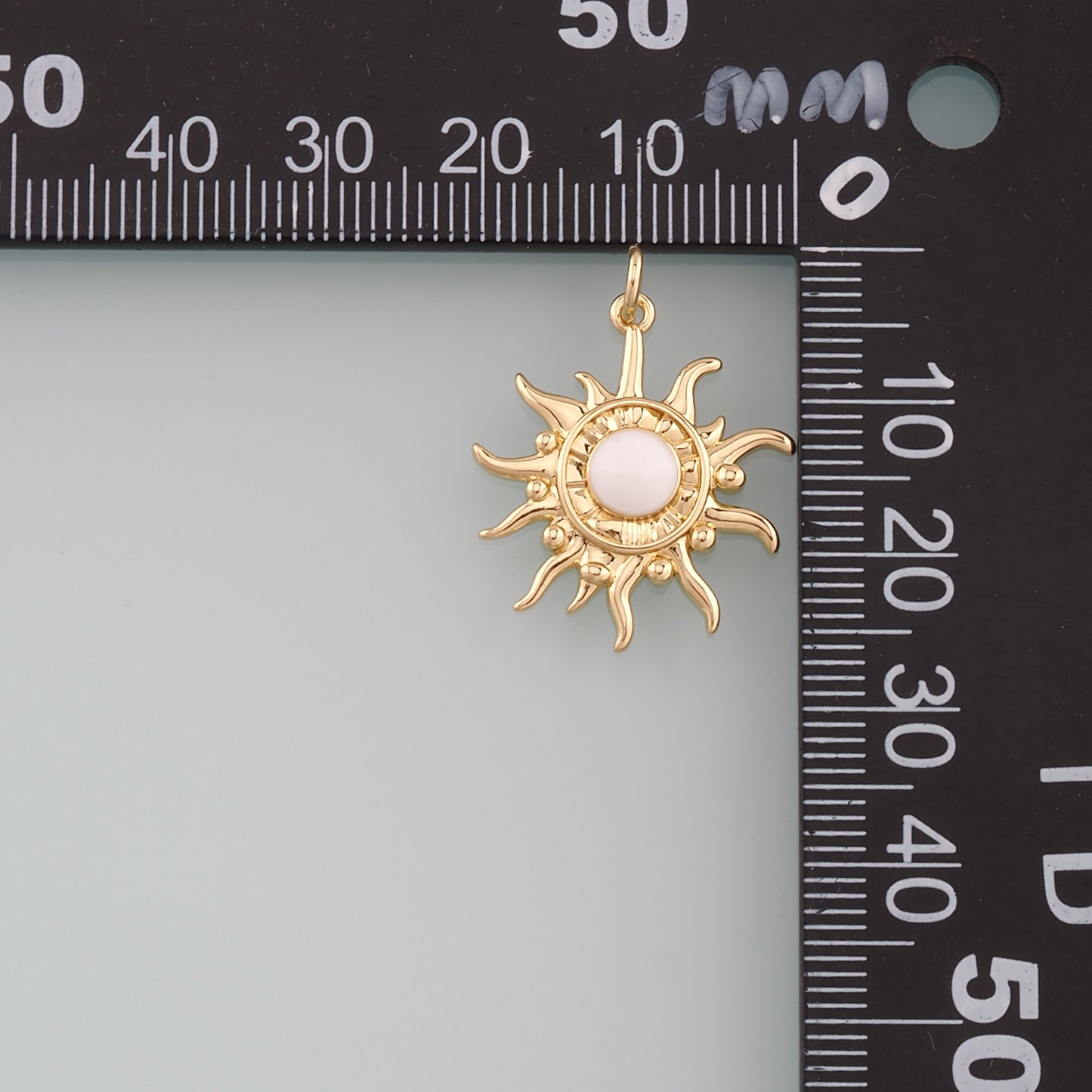 Gold Sun Charms,18K Gold Filled Sun Pendant,Enmale Celestial Charm Bracelet Necklace for DIY Jewelry Making Supply