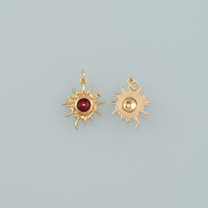 18K Gold Filled Evil Eye Pendant,Enamel Eye Charm Bracelet Necklace for DIY Jewelry Making Supply