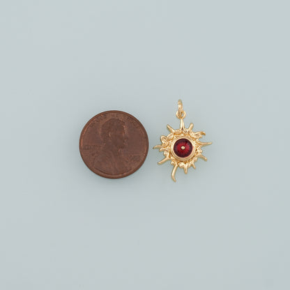 18K Gold Filled Evil Eye Pendant,Enamel Eye Charm Bracelet Necklace for DIY Jewelry Making Supply