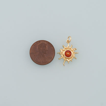 18K Gold Filled Evil Eye Pendant,Enamel Eye Charm Bracelet Necklace for DIY Jewelry Making Supply