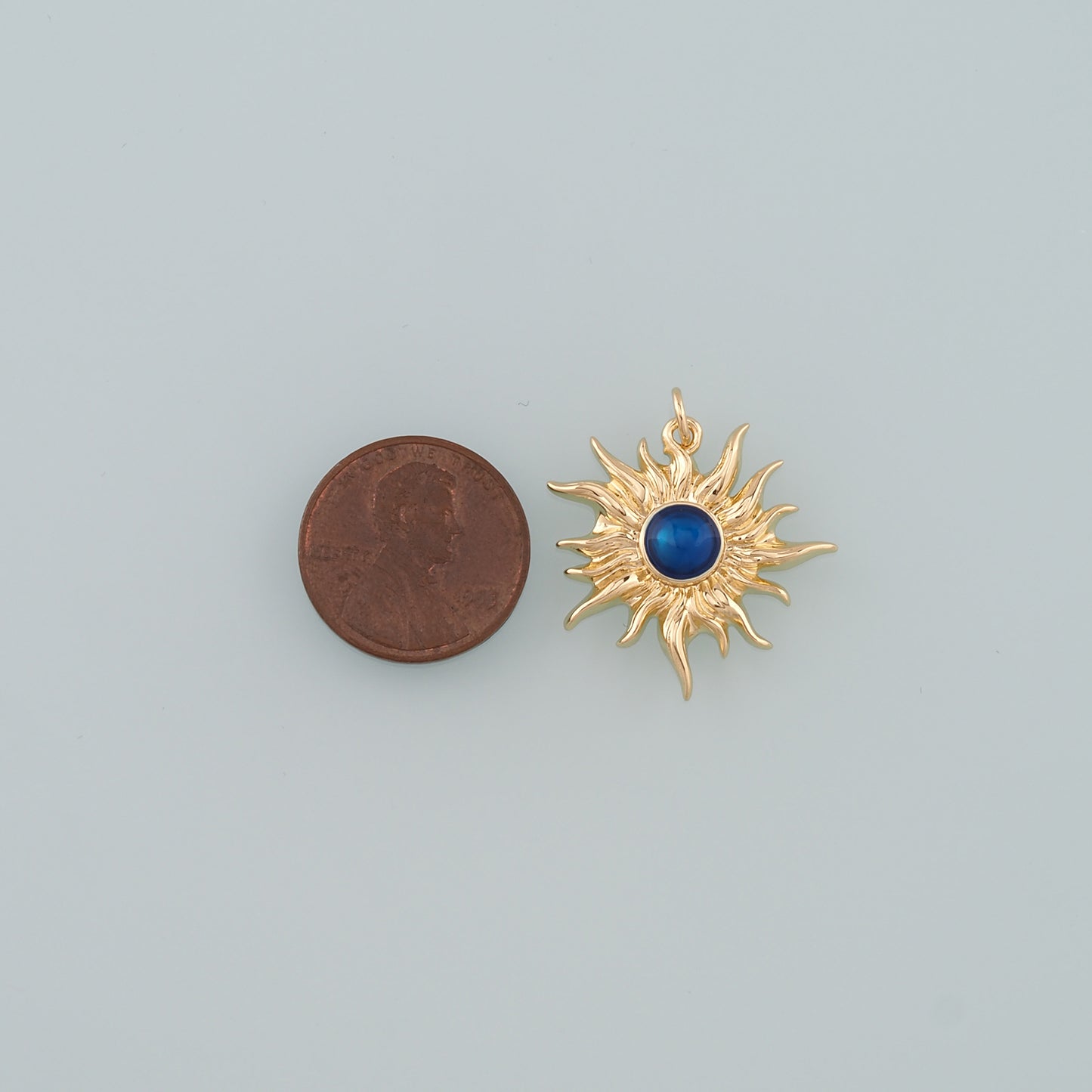 Gold Sun Charms,18K Gold Filled Sun Pendant,Enmale Celestial Charm Bracelet Necklace for DIY Jewelry Making Supply