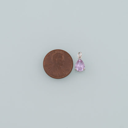 18K Gold Filled Teardrop Pendant,Crystal Teardrop Charm Bracelet Necklace for DIY Jewelry Making Supply