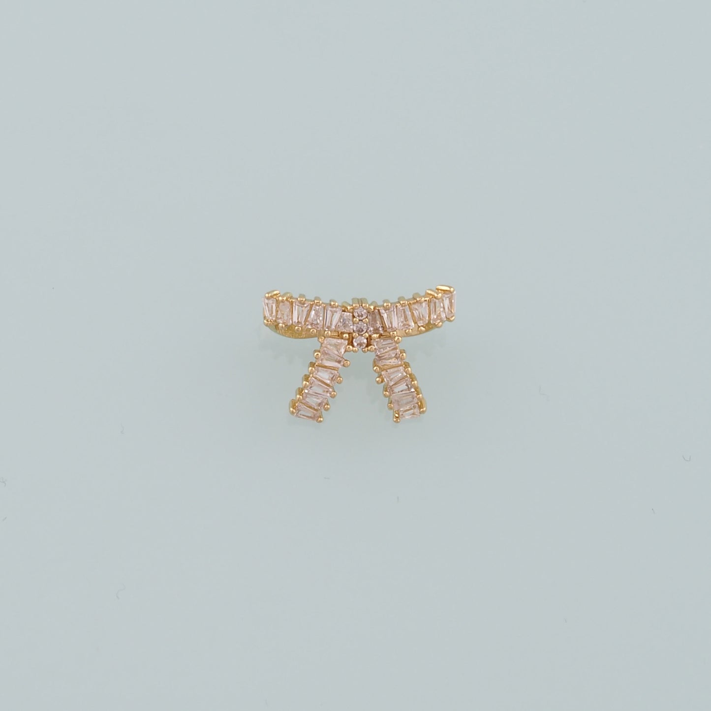 Gold Bow Charms,18K Gold Filled Bow Pendant,bow tie Charm Bracelet Necklace for DIY Jewelry Making Supply