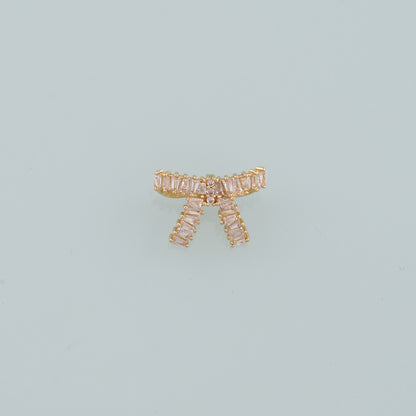 Gold Bow Charms,18K Gold Filled Bow Pendant,bow tie Charm Bracelet Necklace for DIY Jewelry Making Supply