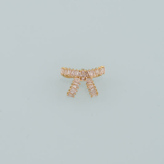 Gold Bow Charms,18K Gold Filled Bow Pendant,bow tie Charm Bracelet Necklace for DIY Jewelry Making Supply