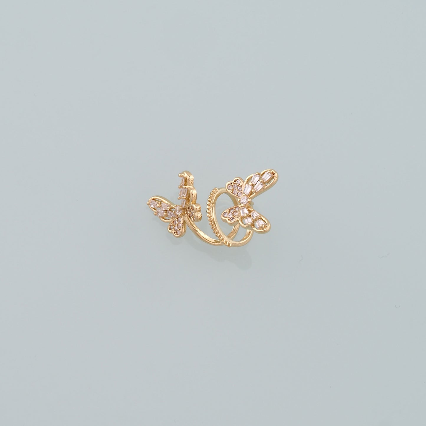 1pair 18K Gold Filled Butterfly Ear Clip,Gold Earrings,Dainty Earrings