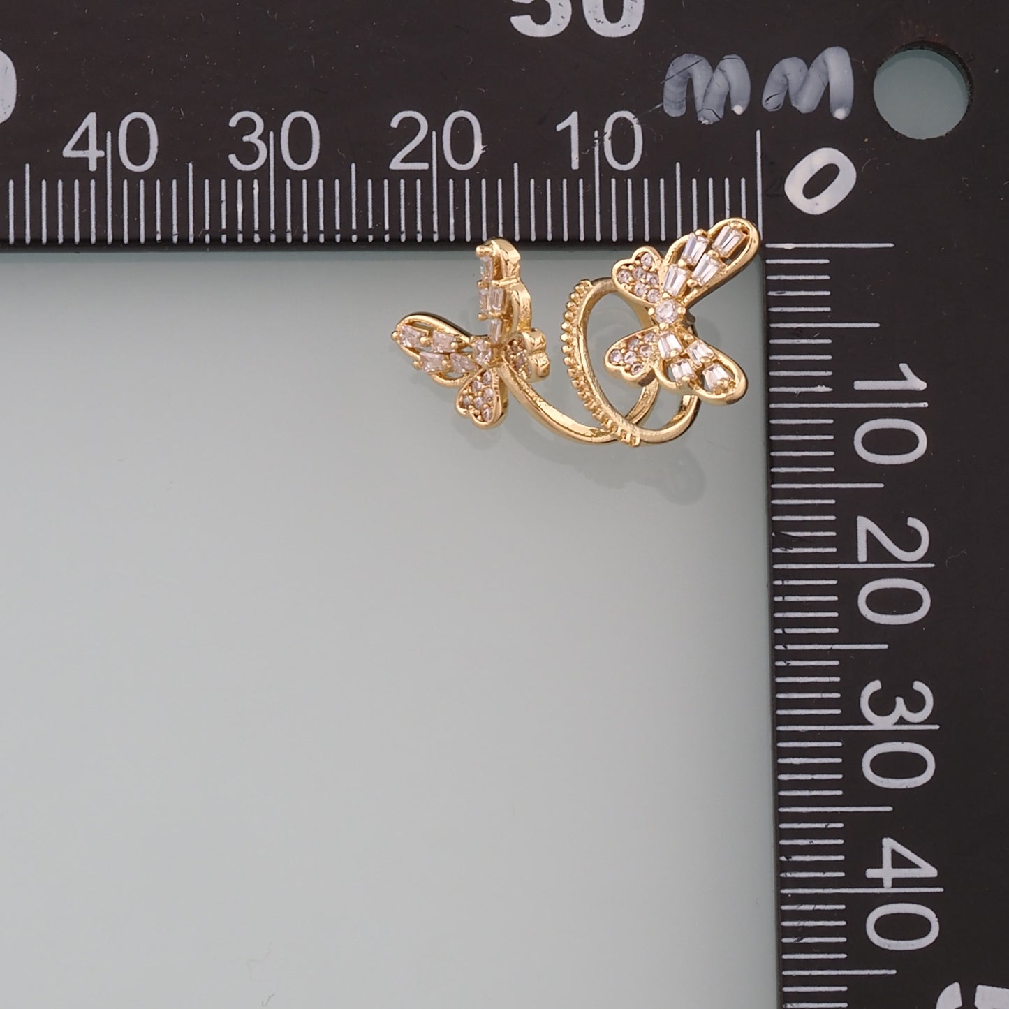 1pair 18K Gold Filled Butterfly Ear Clip,Gold Earrings,Dainty Earrings