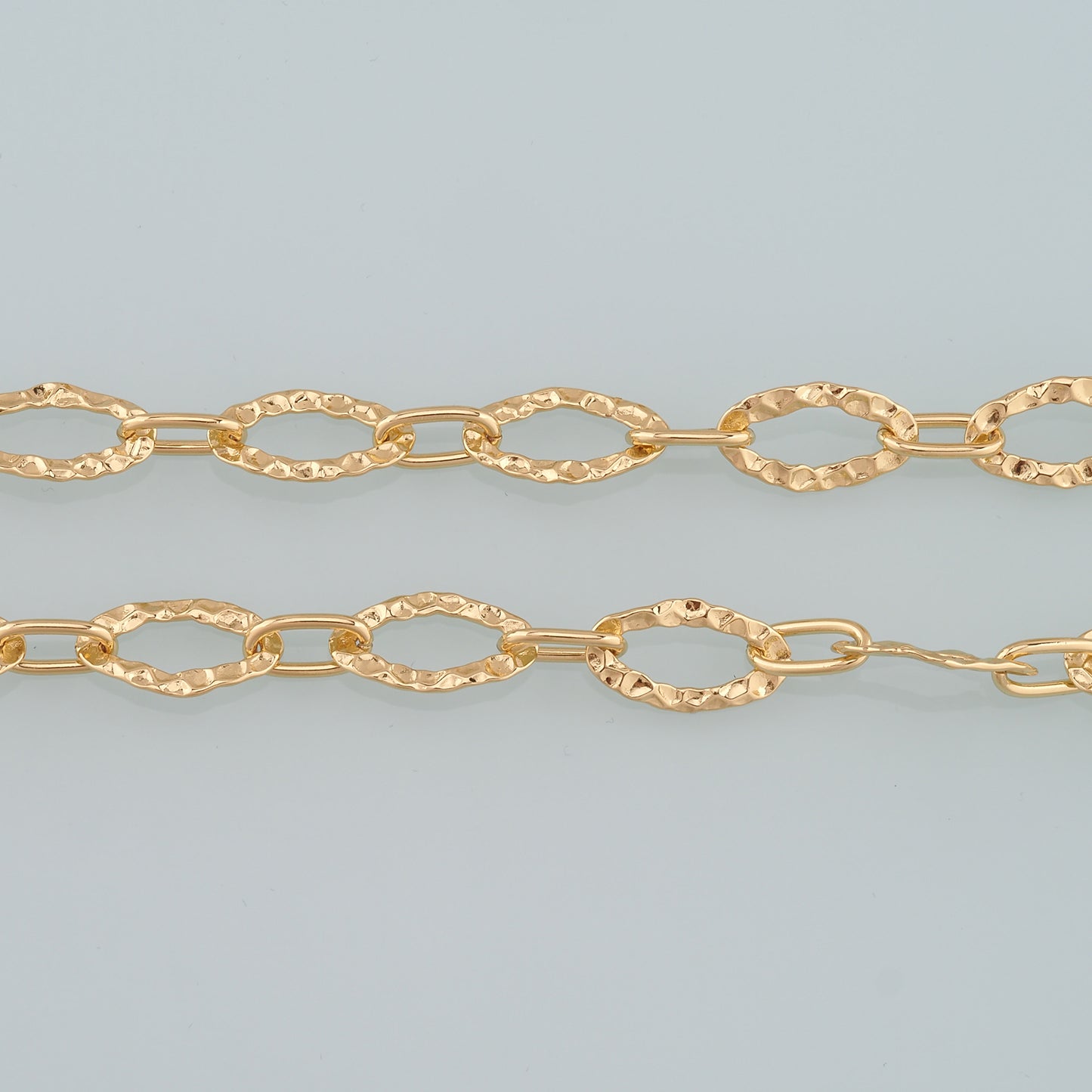 Gold Paper Clip Chain,18K Gold Filled Oval Chain for Necklace Bracelet DIY Jewelry Making Supply