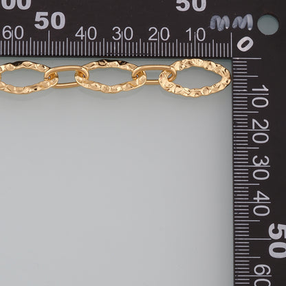 Gold Paper Clip Chain,18K Gold Filled Oval Chain for Necklace Bracelet DIY Jewelry Making Supply
