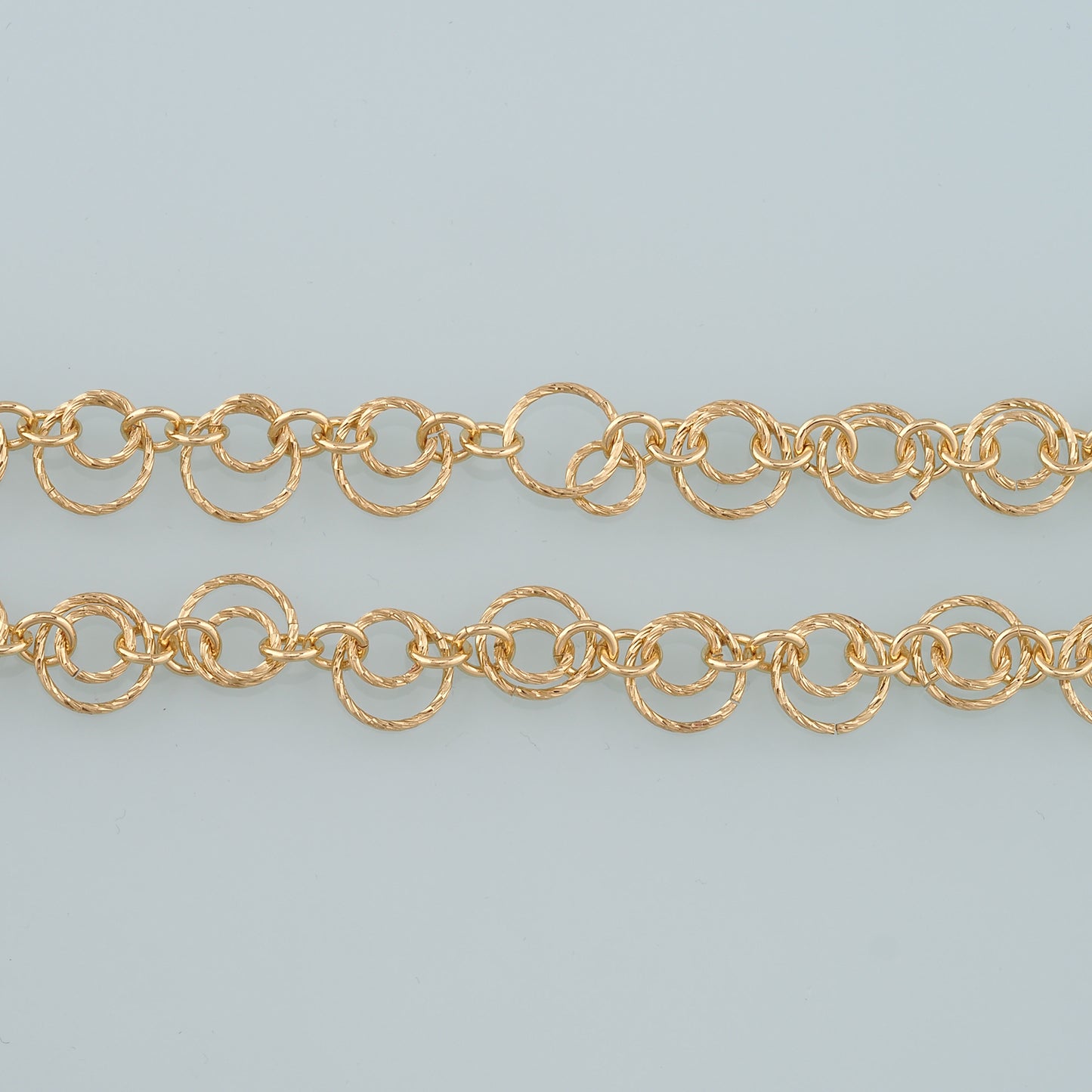 Gold Round Chain,18K Gold Filled Round Chain for Necklace Bracelet DIY Jewelry Making Supply