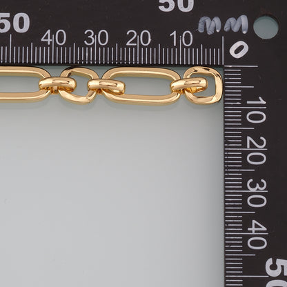Gold Paper Clip Chain,18K Gold Filled Oval Chain for Necklace Bracelet DIY Jewelry Making Supply