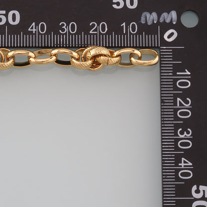 Gold Rollo Chain,18K Gold Filled Oval Chain for Necklace Bracelet DIY Jewelry Making Supply
