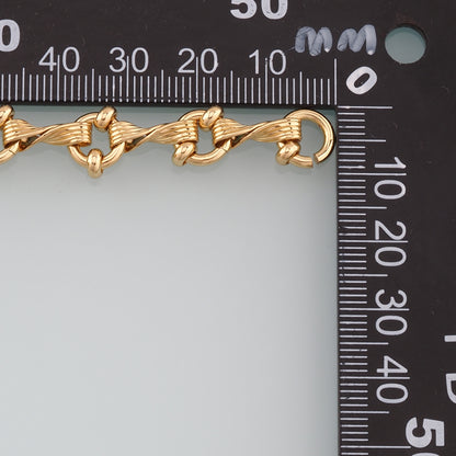 Gold Twist Chain,18K Gold Filled Round Chain for Necklace Bracelet DIY Jewelry Making Supply