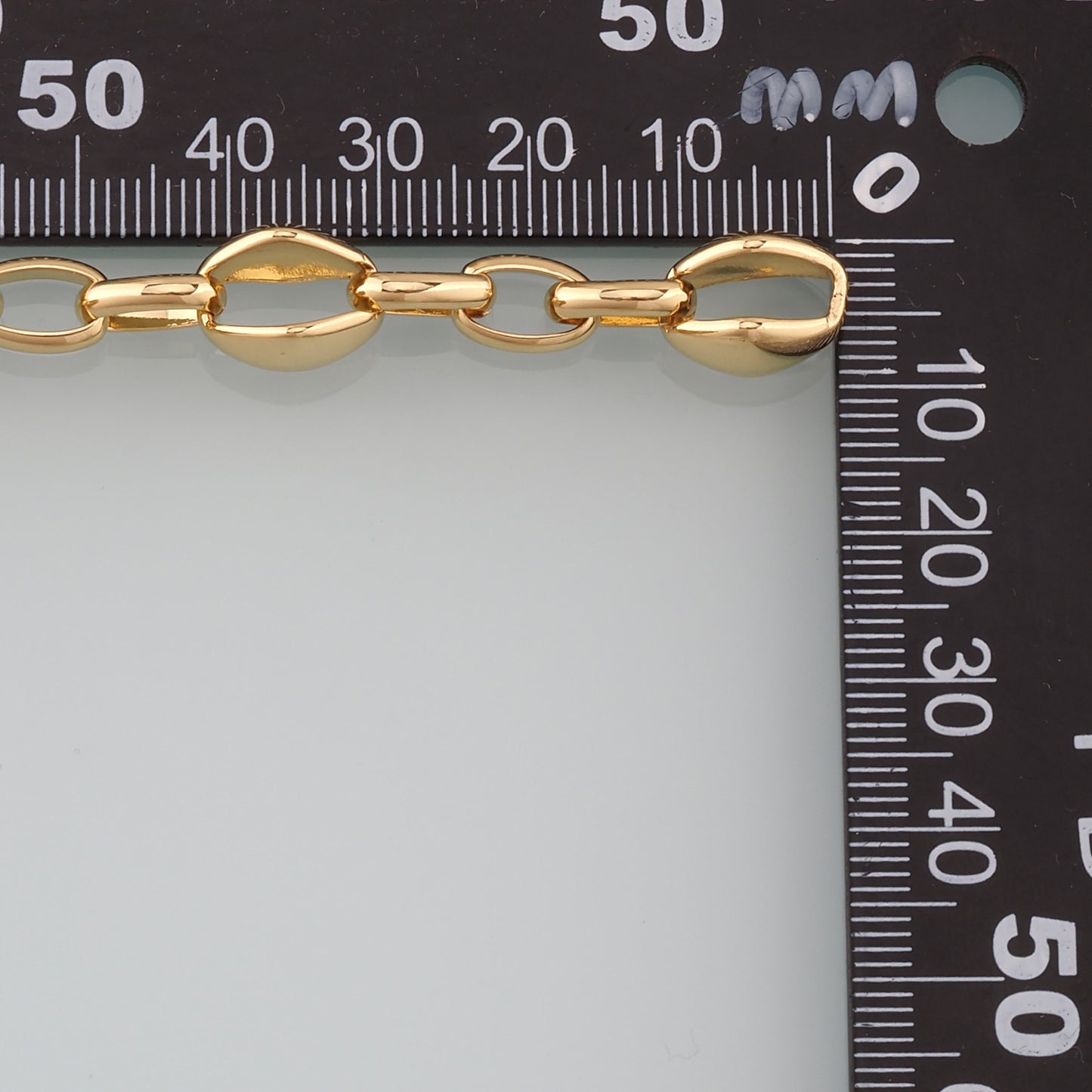 Gold Rollo Chain,18K Gold Filled Oval Chain for Necklace Bracelet DIY Jewelry Making Supply