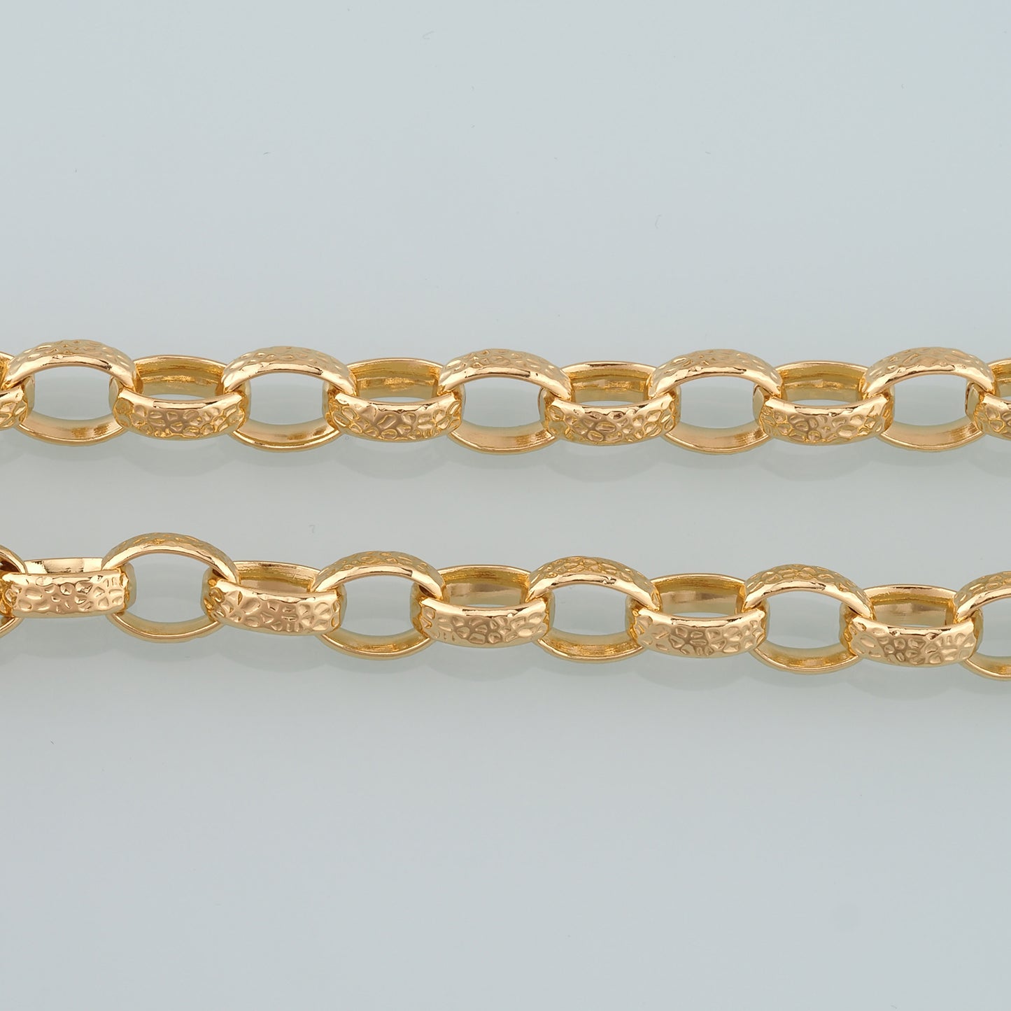 Gold Rollo Chain,18K Gold Filled Oval Chain for Necklace Bracelet DIY Jewelry Making Supply