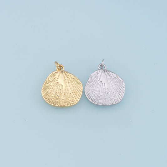 Gold Shell Charms,18K Gold Filled Conch Shell Pendant,Conch Shell Charm Bracelet Necklace for DIY Jewelry Making Supply