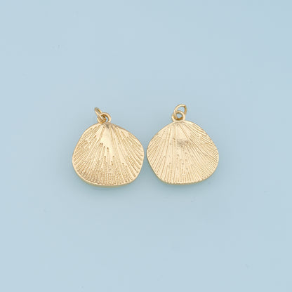 Gold Shell Charms,18K Gold Filled Conch Shell Pendant,Conch Shell Charm Bracelet Necklace for DIY Jewelry Making Supply