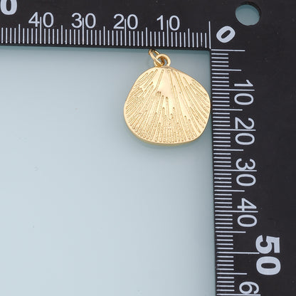 Gold Shell Charms,18K Gold Filled Conch Shell Pendant,Conch Shell Charm Bracelet Necklace for DIY Jewelry Making Supply