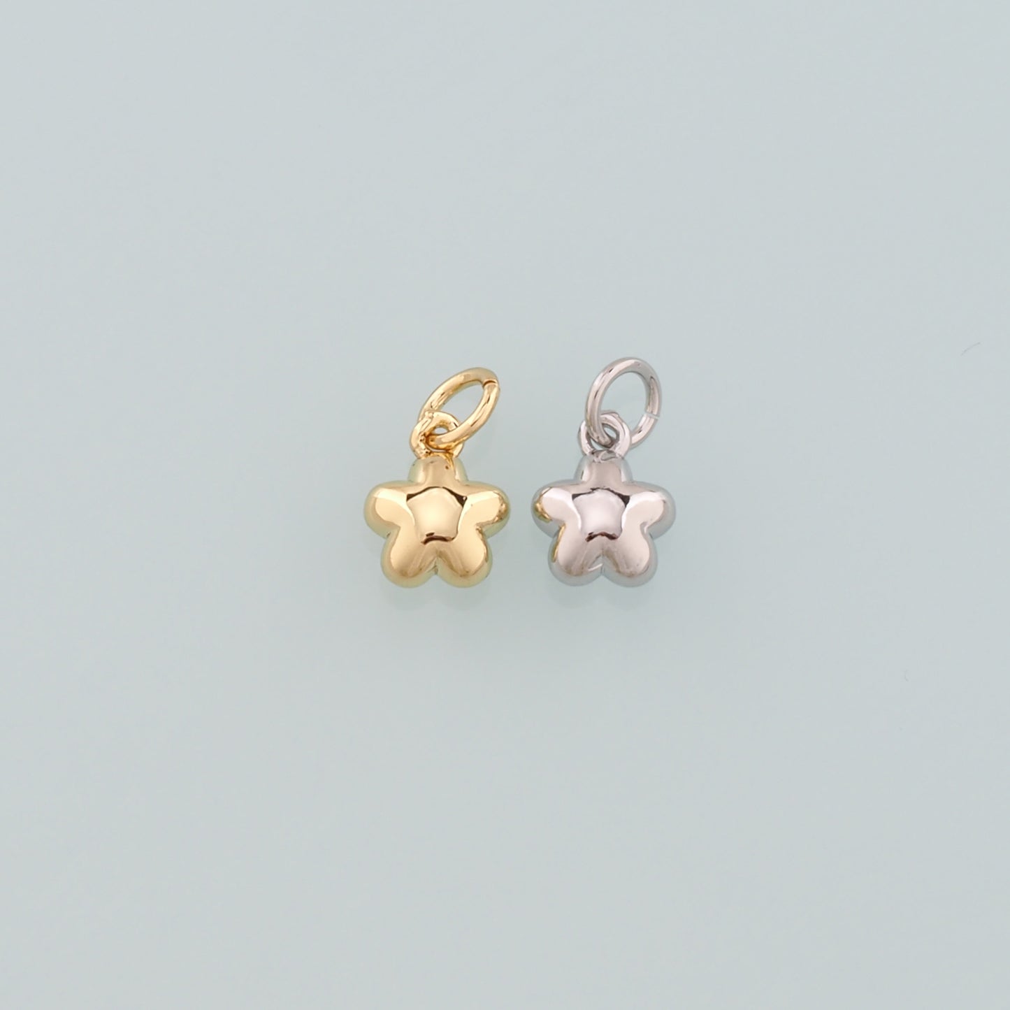18K Gold Filled Star Pendant,Dainty Celestial Charm Bracelet Necklace for DIY Jewelry Making Supply