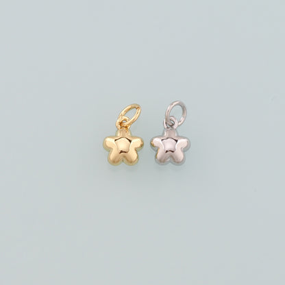 18K Gold Filled Star Pendant,Dainty Celestial Charm Bracelet Necklace for DIY Jewelry Making Supply
