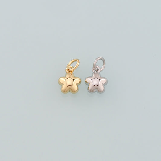 18K Gold Filled Star Pendant,Dainty Celestial Charm Bracelet Necklace for DIY Jewelry Making Supply