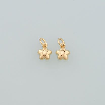 18K Gold Filled Star Pendant,Dainty Celestial Charm Bracelet Necklace for DIY Jewelry Making Supply