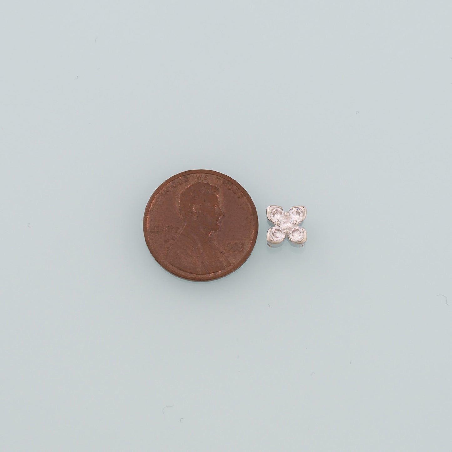 Gold Flower Spacer Beads Charms,18K Gold Filled Flower Bracelet Necklace for DIY Jewelry Making Supply