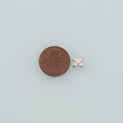 Gold Flower Spacer Beads Charms,18K Gold Filled Flower Bracelet Necklace for DIY Jewelry Making Supply