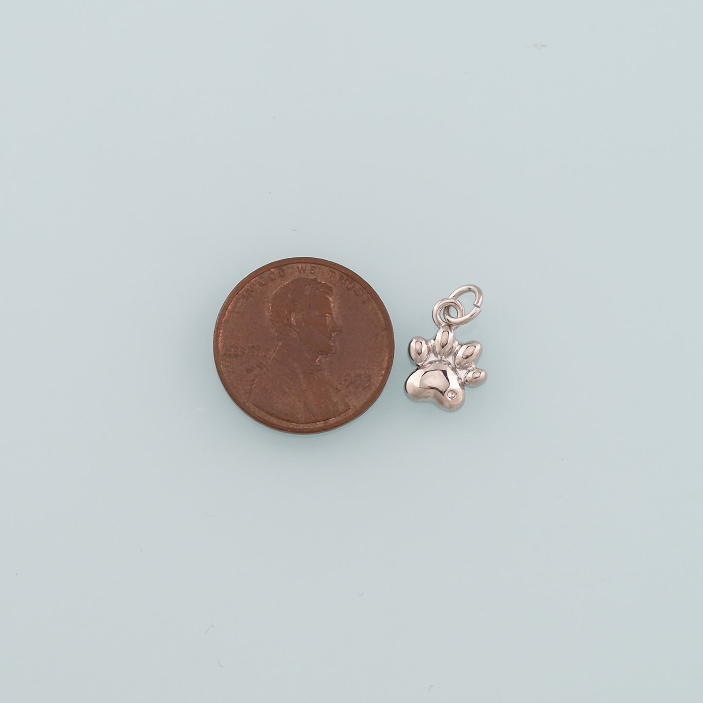Gold Paw Charms,18K Gold Filled Cat Paw Pendant,Dainty Dog Paw Charm Bracelet Necklace for DIY Jewelry Making Supply