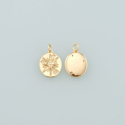Gold Insect Charms,18K Gold Filled Bee Pendant,CZ Micro Pave Bee Charm Bracelet Necklace for DIY Jewelry Making Supply