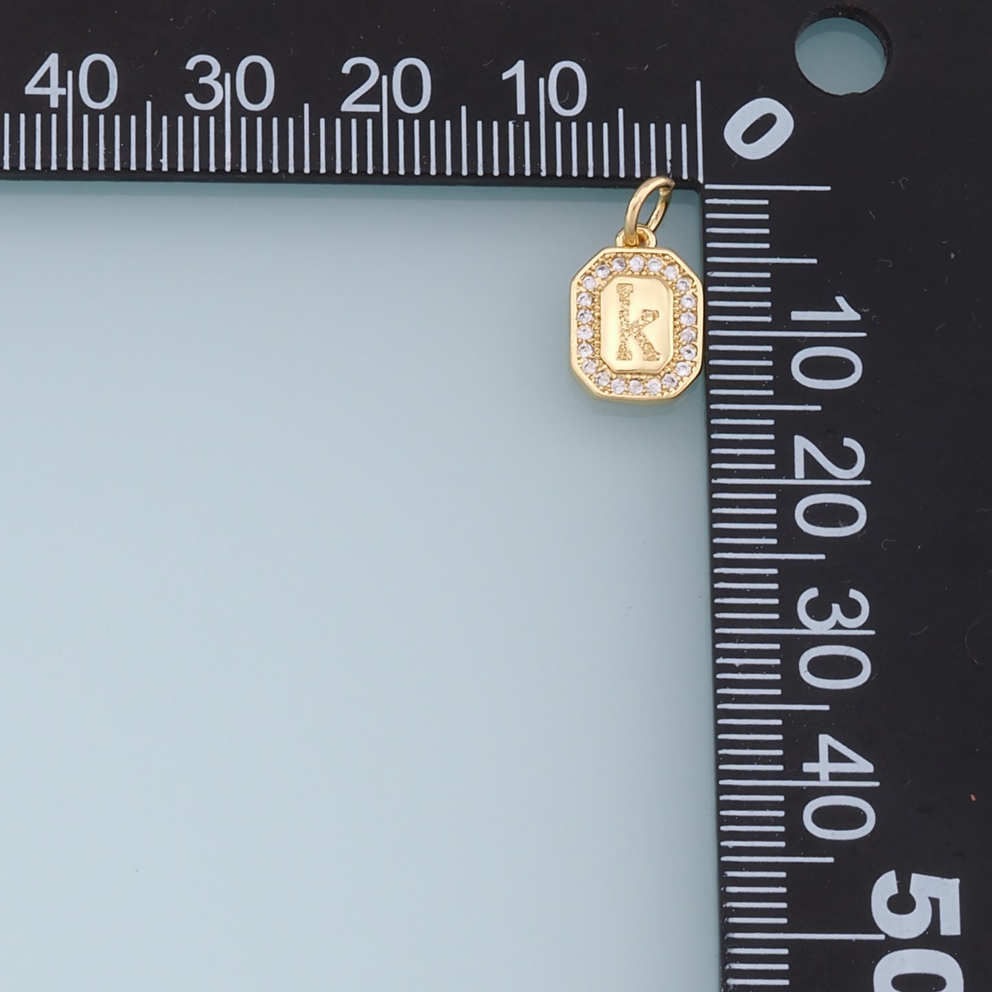 Gold letter Charms,18K Gold Filled CZ letter Pendant,initial Charm Bracelet Necklace for DIY Jewelry Making Supply